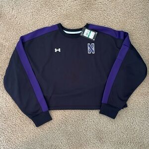 Tags on, never worn Under Armor Northwestern Cropped Fleece Sweatshirt